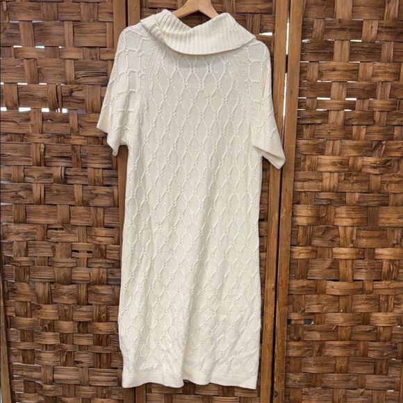 Charter Club Cream Cowl Neck Sweater Dress - Picture 4 of 4